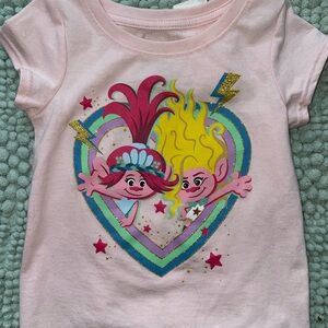 NWT Trolls Pink Graphic T-Shirt Size 18 months